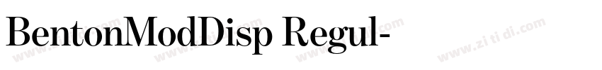 BentonModDisp Regul字体转换 BentonModDisp Regul字体转换